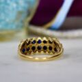 Two Row Sapphire Ring in 9ct Gold