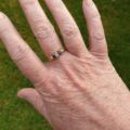 Opal and Garnet Ring in 18ct Gold