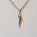 Cornicello Horn charm pendant in 9ct Gold