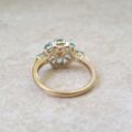 Apatite Flower Cluster Ring in 9ct Gold