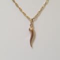 Cornicello Horn charm pendant in 9ct Gold