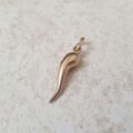 Cornicello Horn charm pendant in 9ct Gold