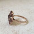 Garnet Cluster Ring in 9ct Gold