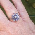 Reserved – Tanzanite Flower Cluster Ring in 9ct Gold