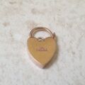 Heart Padlock in 9ct Rose Gold