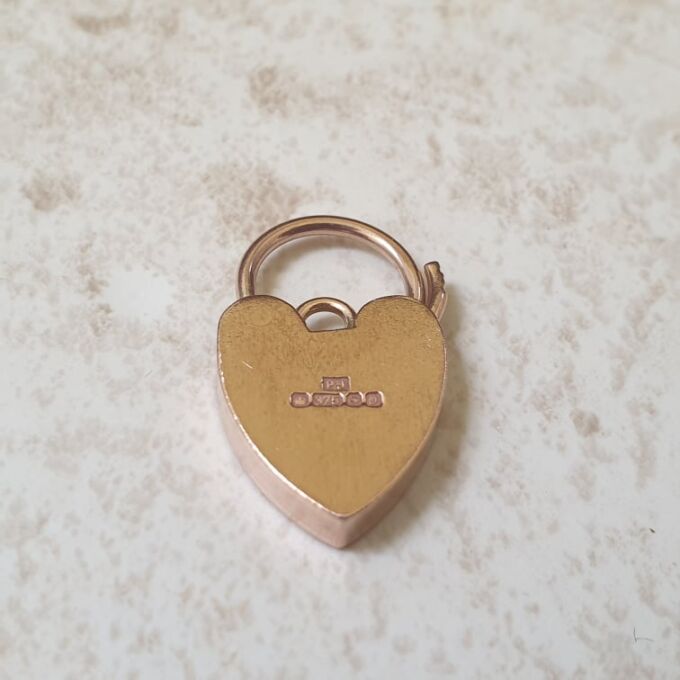 Heart Padlock in 9ct Rose Gold
