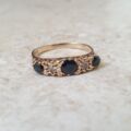 Sapphire and Diamond Ring in 9ct Gold