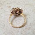 Garnet Cluster Ring in 9ct Gold