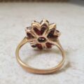 Garnet Cluster Ring in 9ct Gold