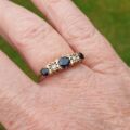 Sapphire and Diamond Ring in 9ct Gold