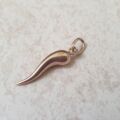 Cornicello Horn charm pendant in 9ct Gold