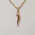 Cornicello Horn charm pendant in 9ct Gold