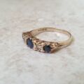 Sapphire and Diamond Ring in 9ct Gold