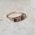 Sapphire and Diamond Ring in 9ct Gold