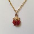 Ladybird Charm Pendant in 9ct Gold
