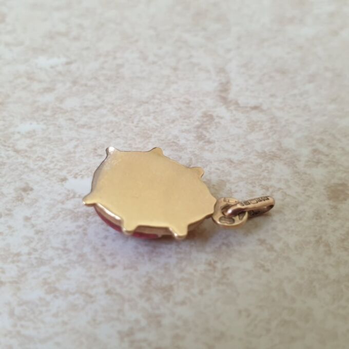 Ladybird Charm Pendant in 9ct Gold