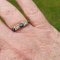 Sapphire and Diamond Ring in 9ct Gold