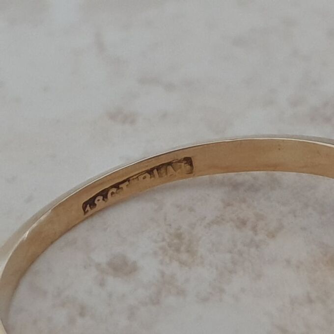 Sapphire and Diamond Ring in 18ct Gold and Platinum