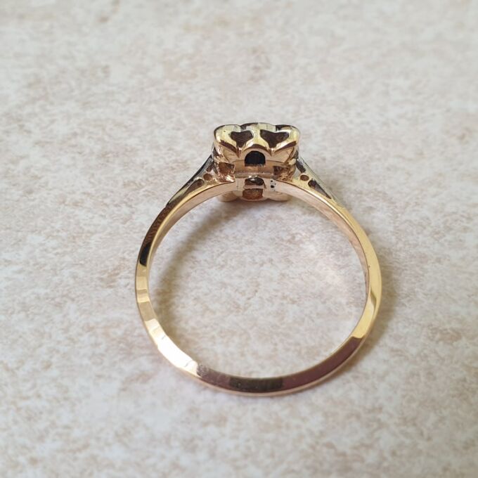 Sapphire and Diamond Ring in 18ct Gold and Platinum