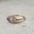 Citrine and Amethyst Ring in 9ct Gold