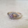 Citrine and Amethyst Ring in 9ct Gold