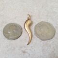 Large Cornicello Horn in 9ct Gold