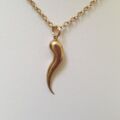 Large Cornicello Horn in 9ct Gold