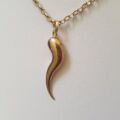 Large Cornicello Horn in 9ct Gold