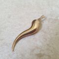 Large Cornicello Horn in 9ct Gold