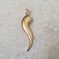 Large Cornicello Horn in 9ct Gold