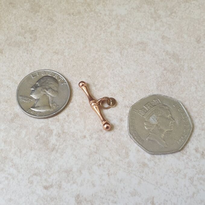 Albert or T Bar in 9ct Rose Gold