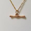 Albert or T Bar in 9ct Rose Gold