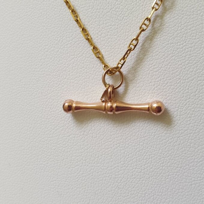Albert or T Bar in 9ct Rose Gold