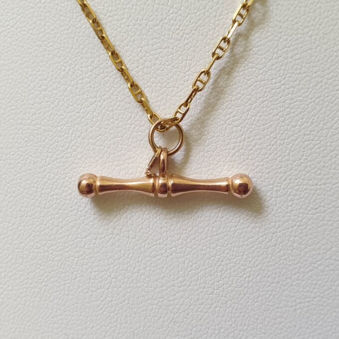 Albert or T Bar in 9ct Rose Gold