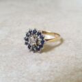 Striking Sapphire and Diamond Ring in 18ct Gold