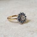 Striking Sapphire and Diamond Ring in 18ct Gold