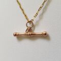 Albert or T Bar in 9ct Rose Gold