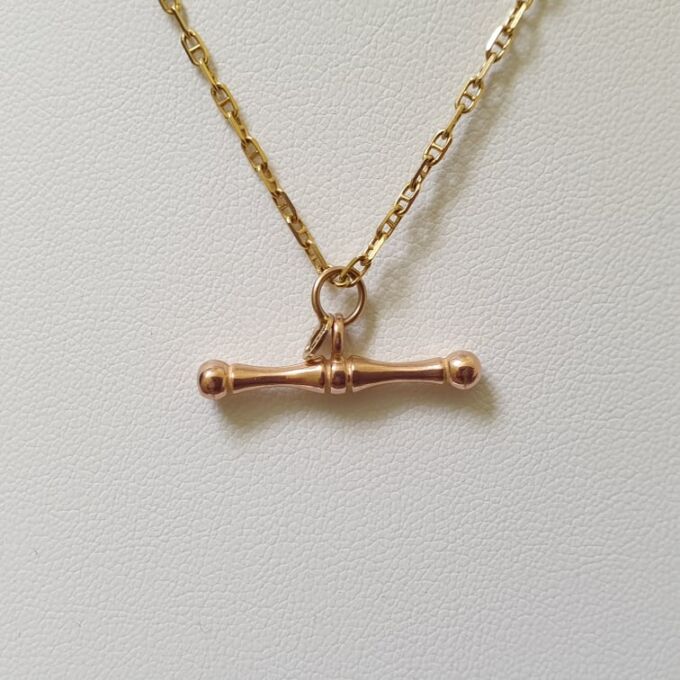 Albert or T Bar in 9ct Rose Gold