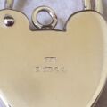 Engraved Padlock in 9ct Gold