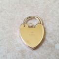 Engraved Padlock in 9ct Gold