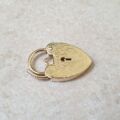 Engraved Padlock in 9ct Gold