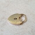 Engraved Padlock in 9ct Gold