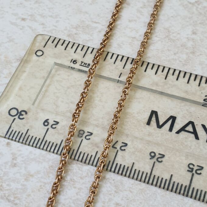 Edwardian Fancy Link Chain in 9ct Rose Gold