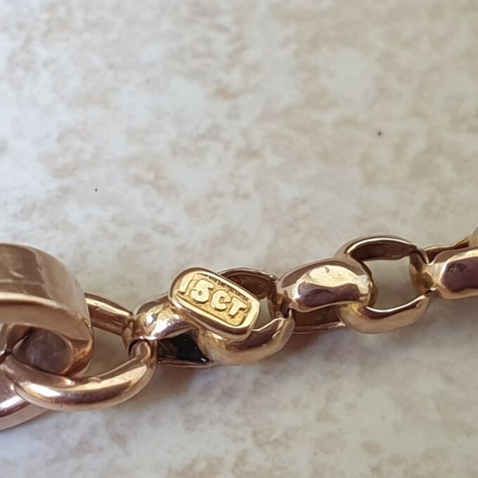 Edwardian Rolo or Belcher Chain with Dog Clip