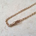 Edwardian Rolo or Belcher Chain with Dog Clip