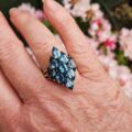 Statement Blue Topaz Ring in 9ct Gold