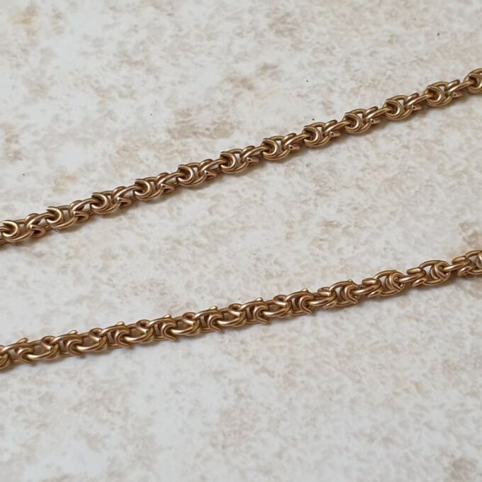 Edwardian Fancy Link Chain in 9ct Rose Gold