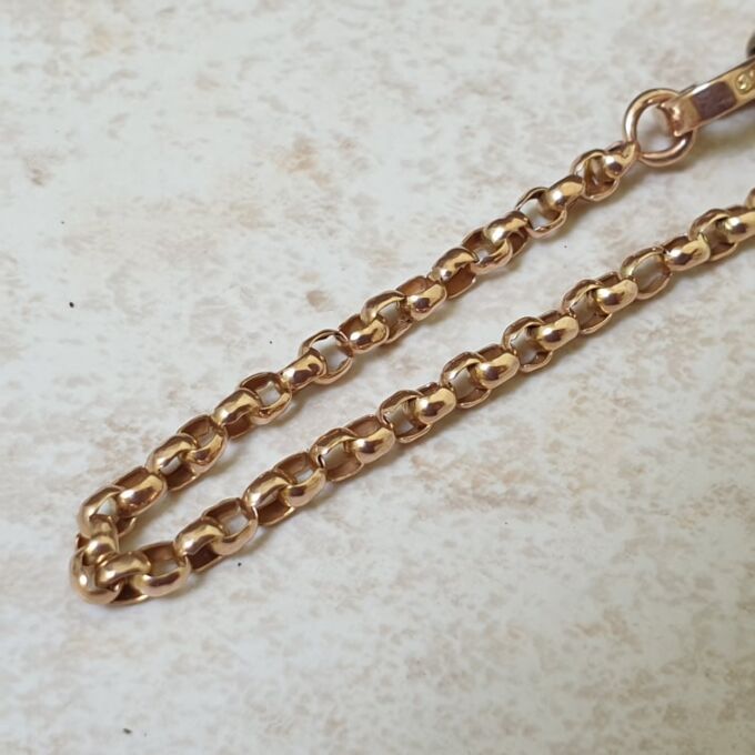 Edwardian Rolo or Belcher Chain with Dog Clip