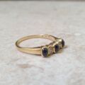 Cabochon Sapphire and Diamond Ring in 18ct Gold