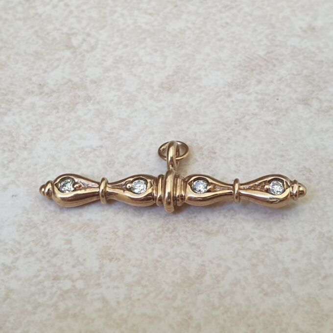 Fancy Albert or T Bar in 9ct Gold